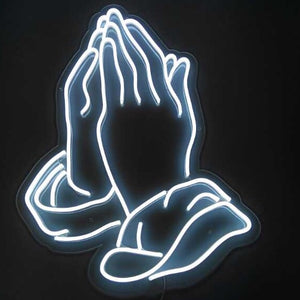 Praying Hands Neon
