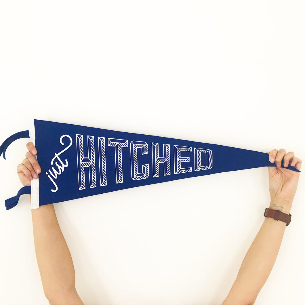 Just Hitched • Wedding Pennant