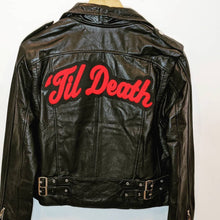 Load image into Gallery viewer, &#39;Til Death • Leather Jacket + Chenille Patch
