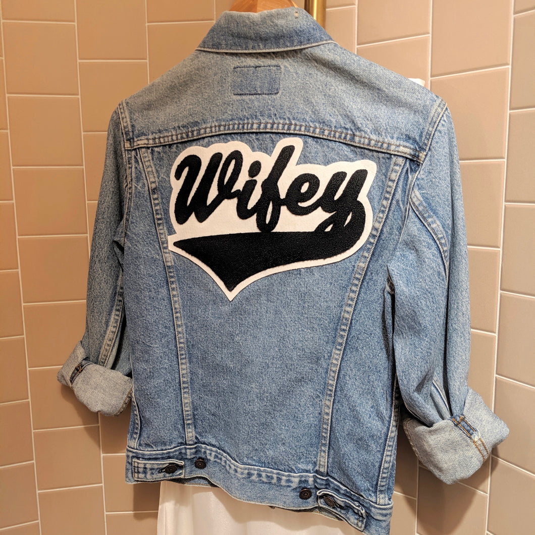 Wifey • Denim Jacket + Chenille Patch