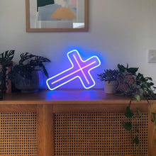 Load image into Gallery viewer, Yeah Neon Cross Crucifix Neon Light Sign
