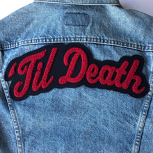 Load image into Gallery viewer, &#39;Til Death • Denim Jacket + Chenille Patch

