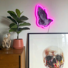 Load image into Gallery viewer, Praying Hands Neon (printed)
